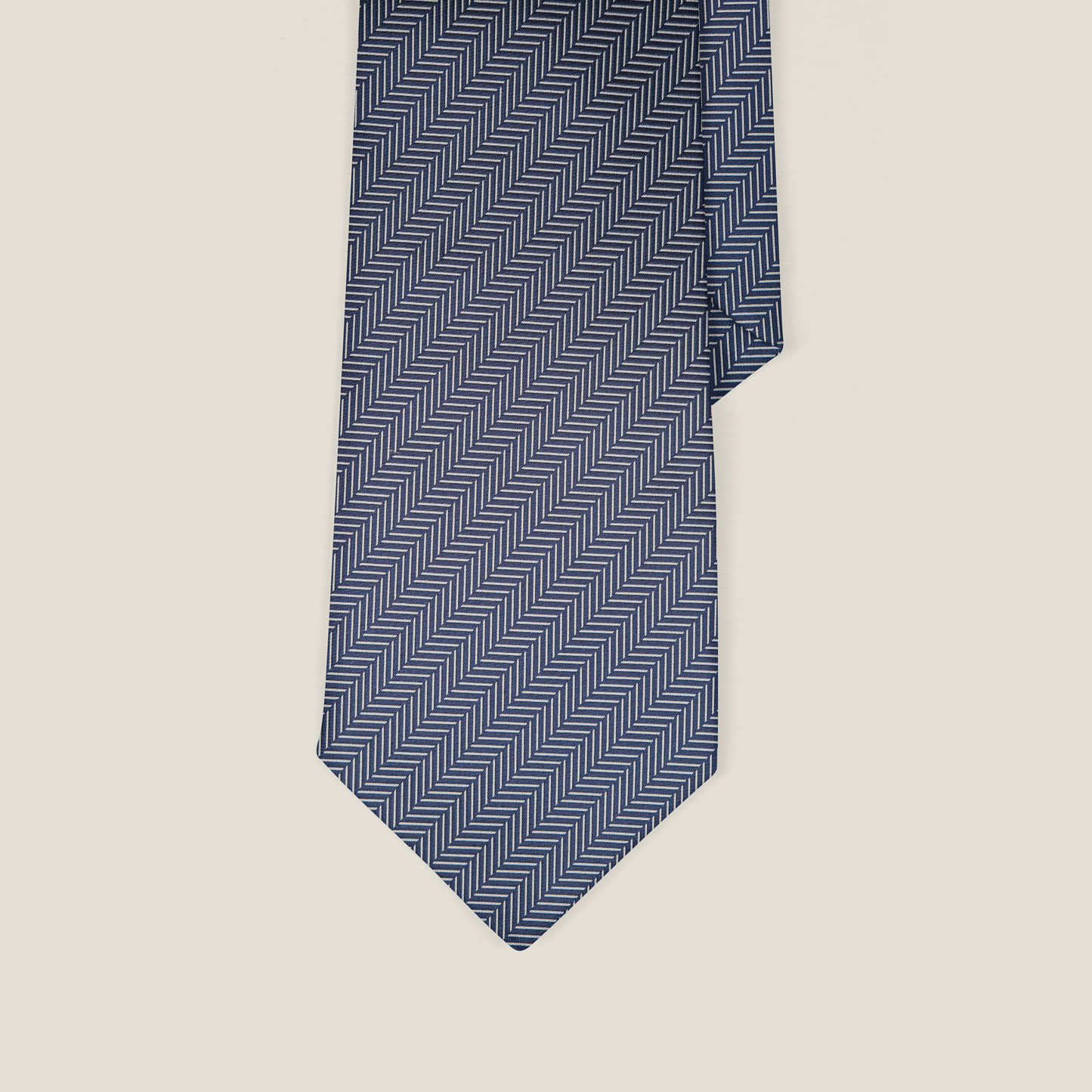 Navy Herringbone Harmony Tie