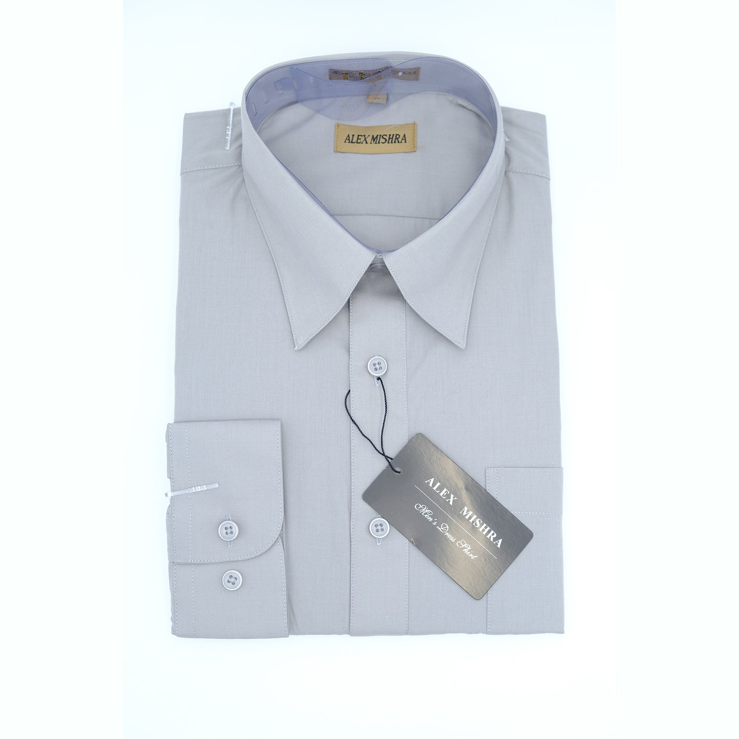 Solid Gray Dress Shirt