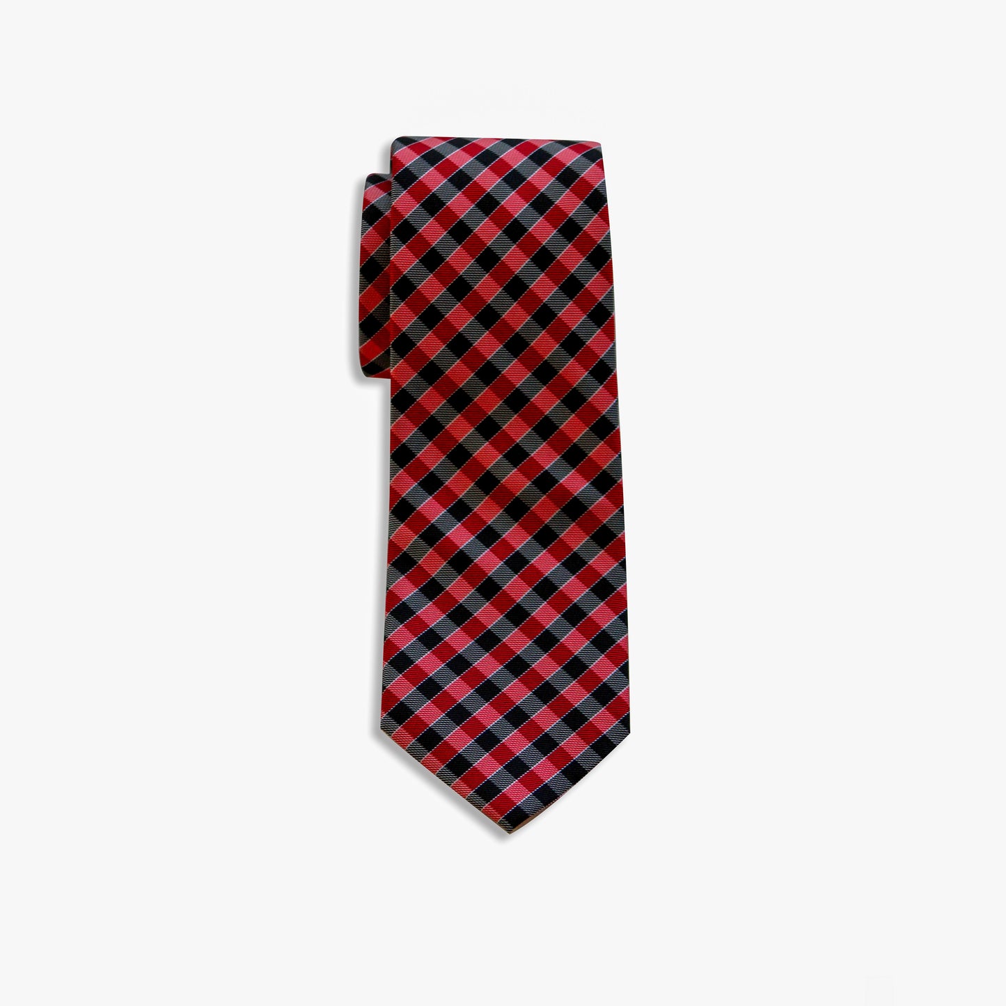 Narrow Check Neck Tie.