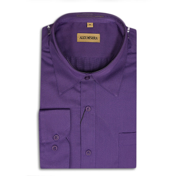 Solid Purple Dress Shirt