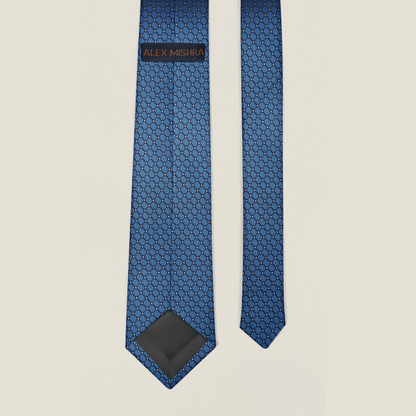 Sapphire Blue Lattice Tie