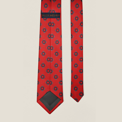 Scarlet Geometric Red Tie