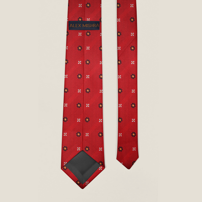 Scarlet Sunburst Elegance Tie