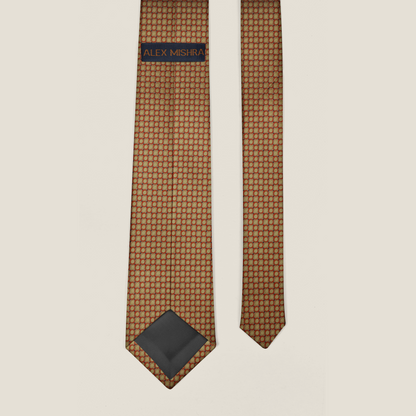 Golden Mosaic Luxury Tie