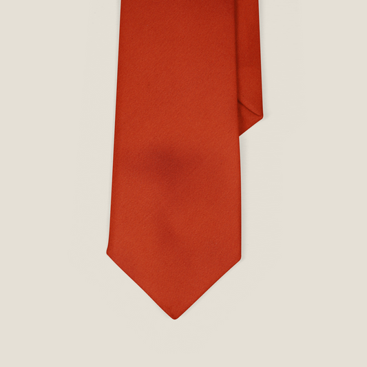 Solid Orange Tie