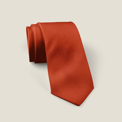 Solid Orange Tie