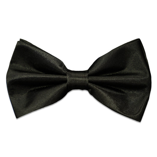 Solid Black Bow tie
