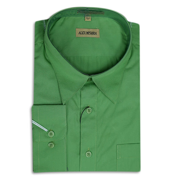 Solid Green Dress Shirt