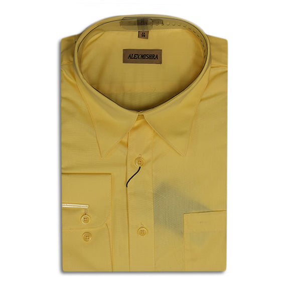 Solid Yellow Dress Shirt