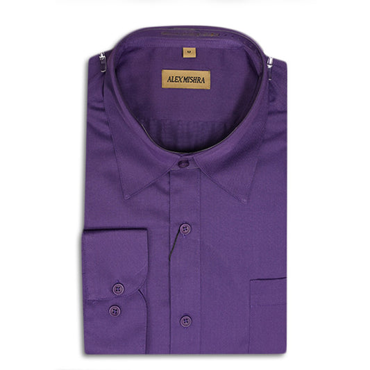 Solid Purple Dress Shirt