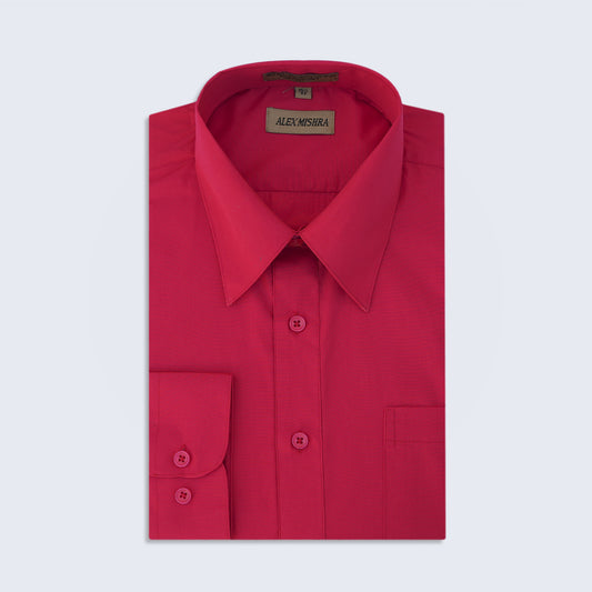 Solid Red Dress Shirt