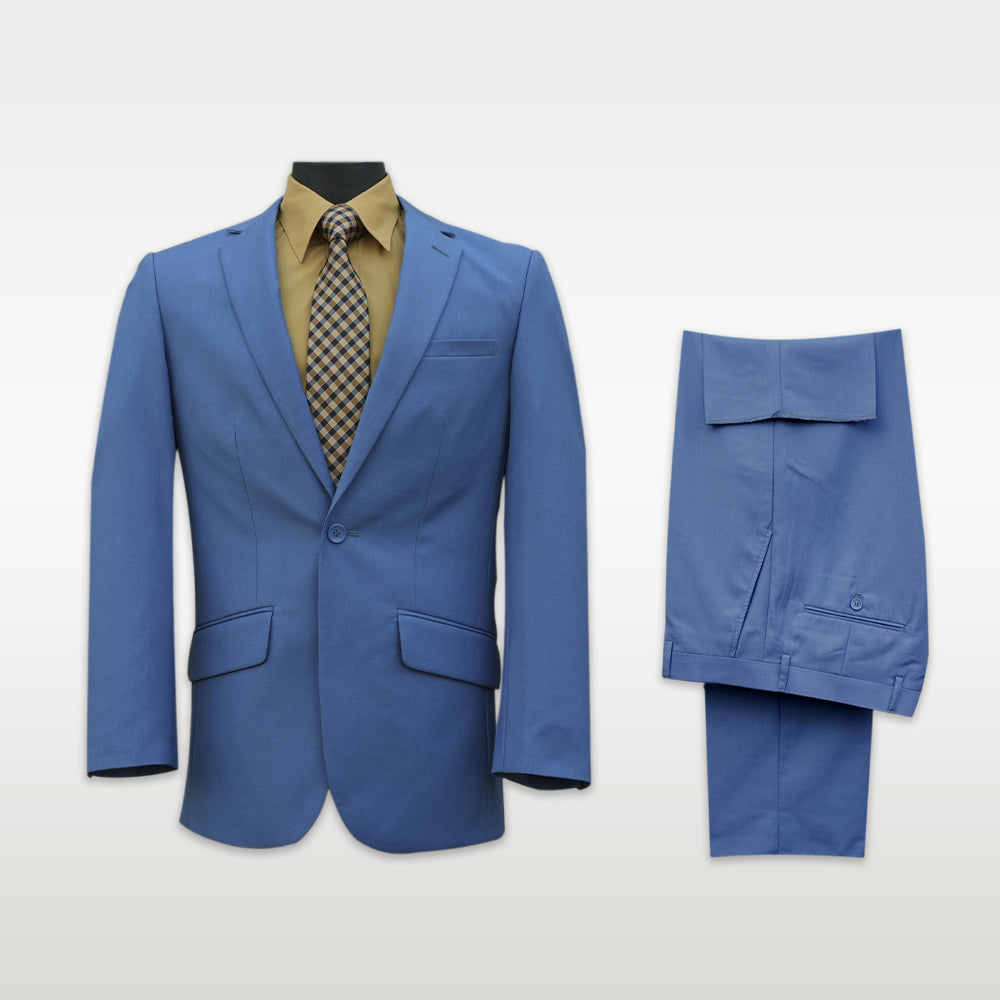 Solid Blue Suit