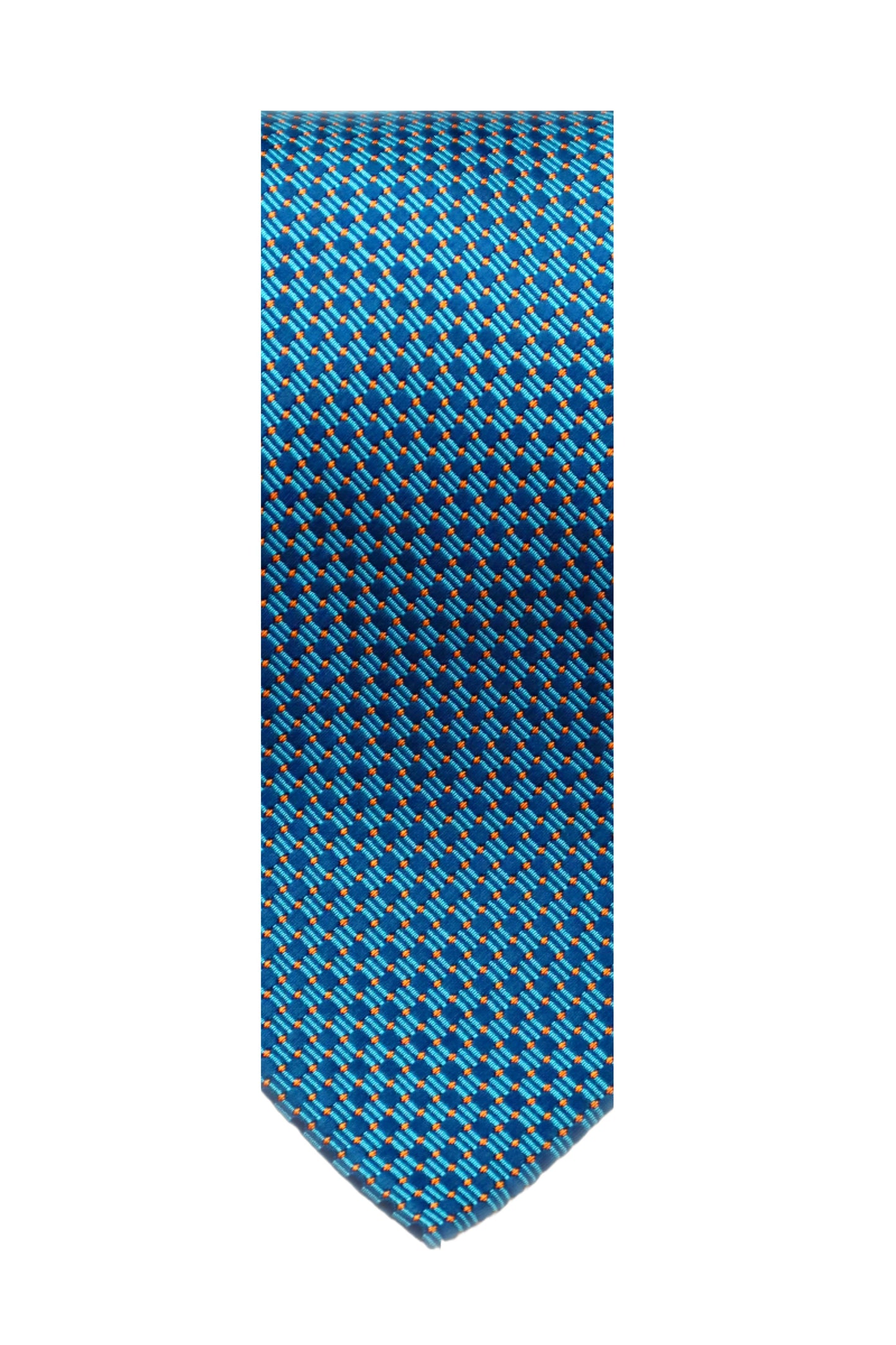 Blue Patterned Necktie