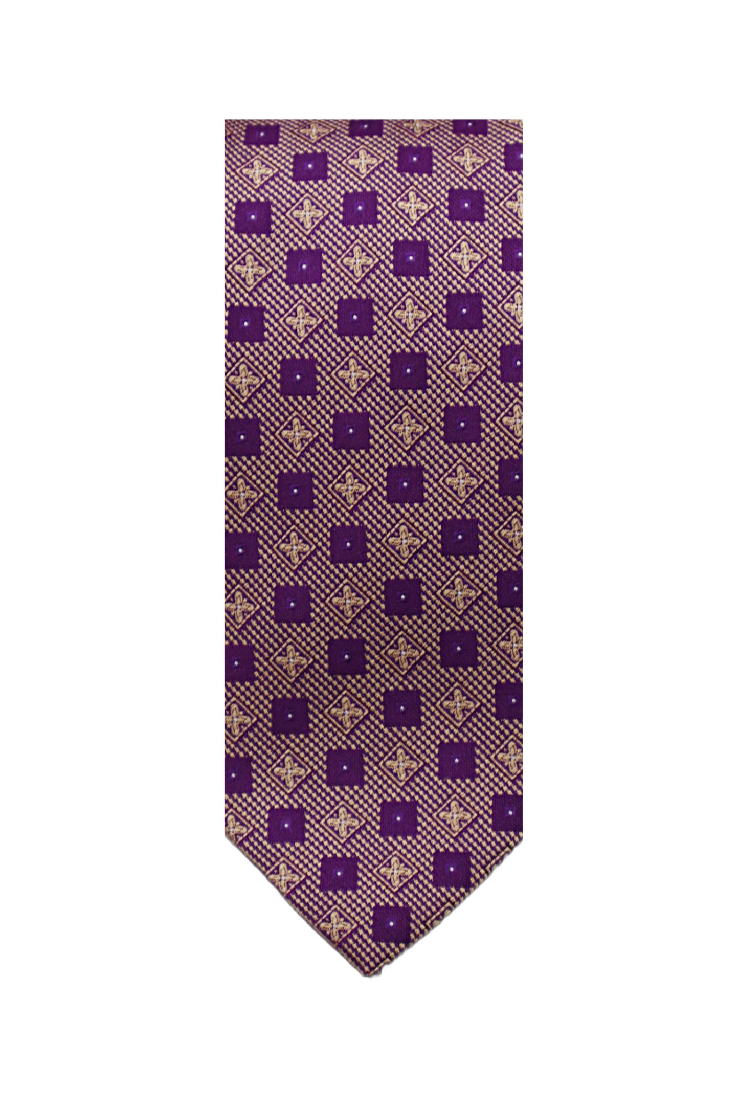 Purple Patterned Necktie