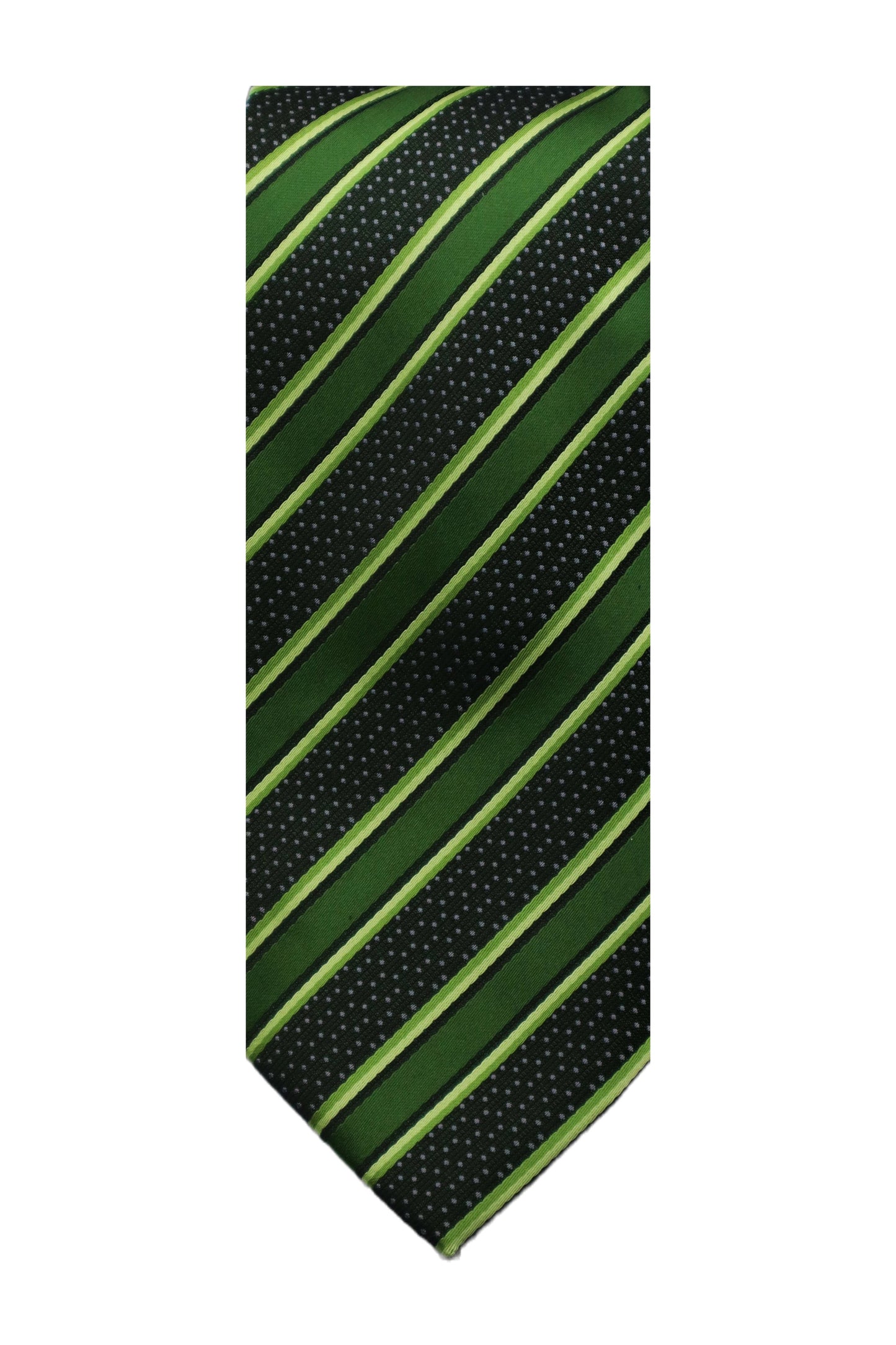 Green Striped Necktie