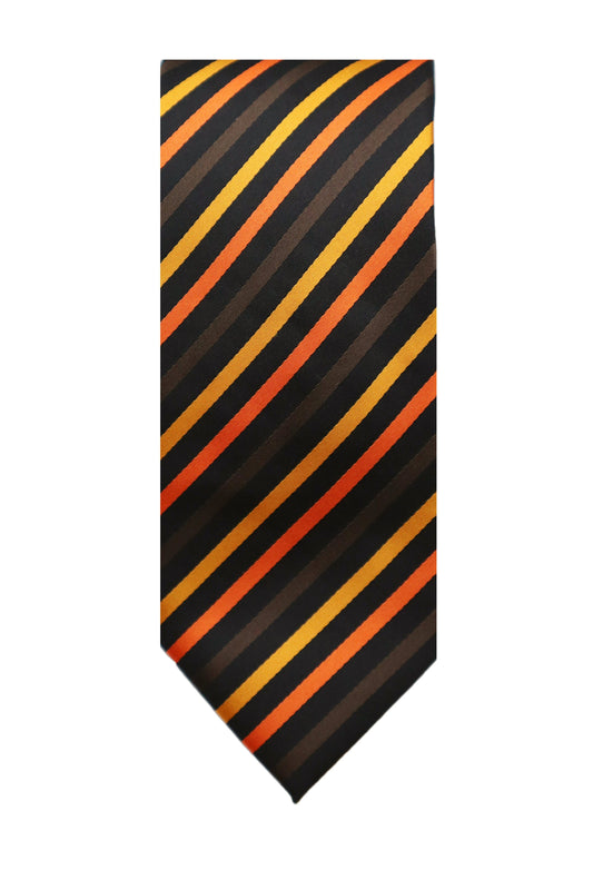 Diagonal Stripped Neck Tie